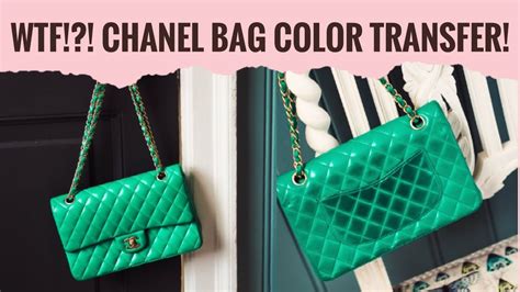 chanel bag transferring color to cloth|chanel purse color transfer.